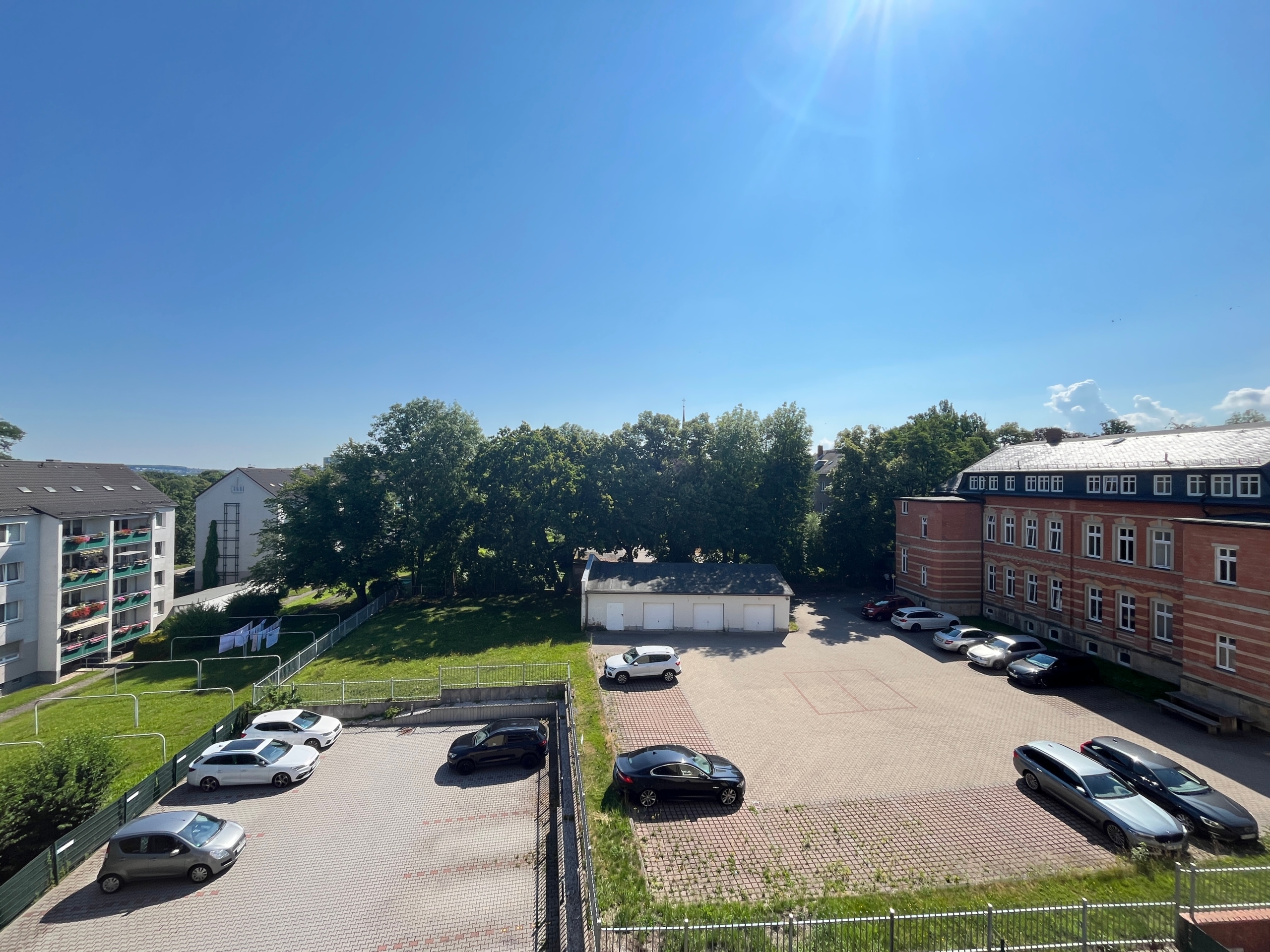 Ausblick vom Balkon