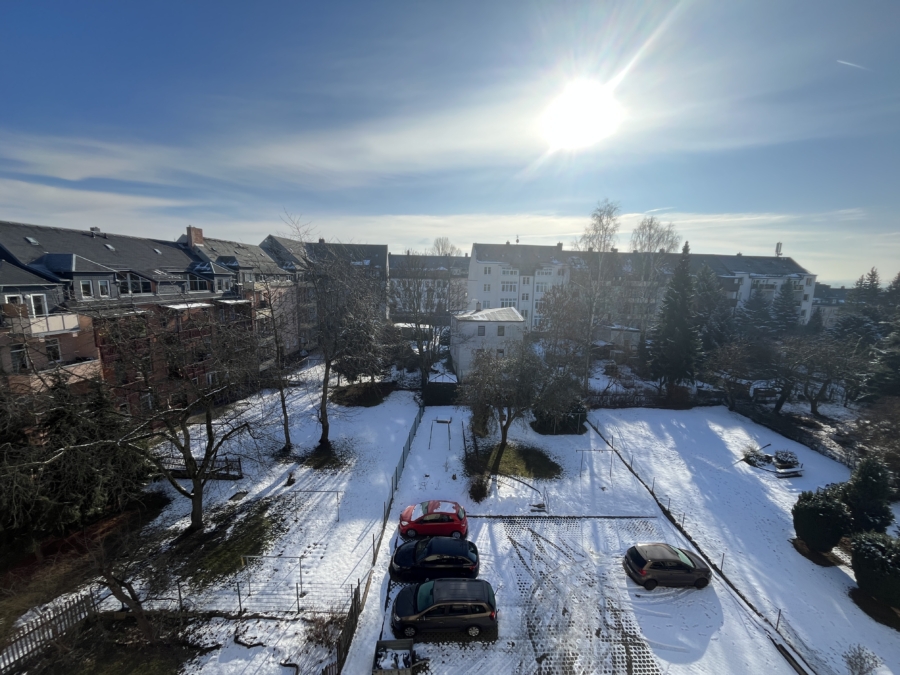 Blick vom Balkon