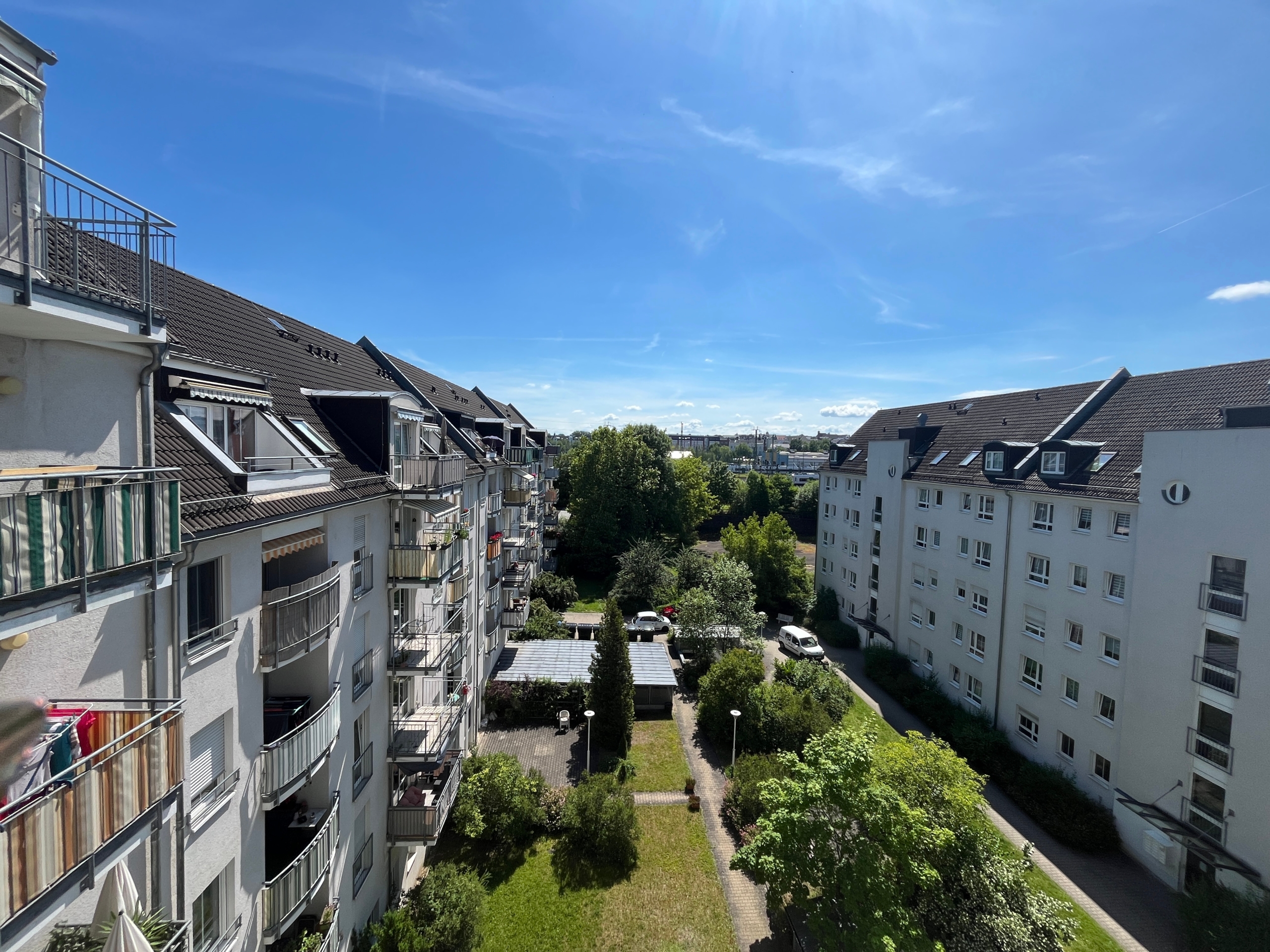 Ausblick Balkon